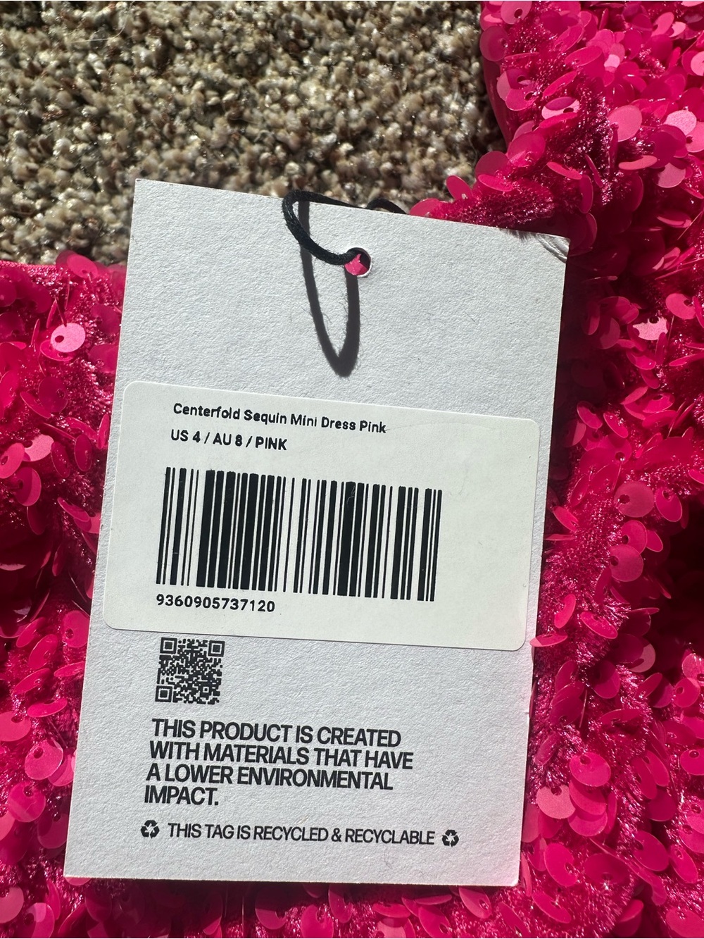 Princess Polly Centerfold Sequin Mini Dress in Pink - Picture 4 of 5
